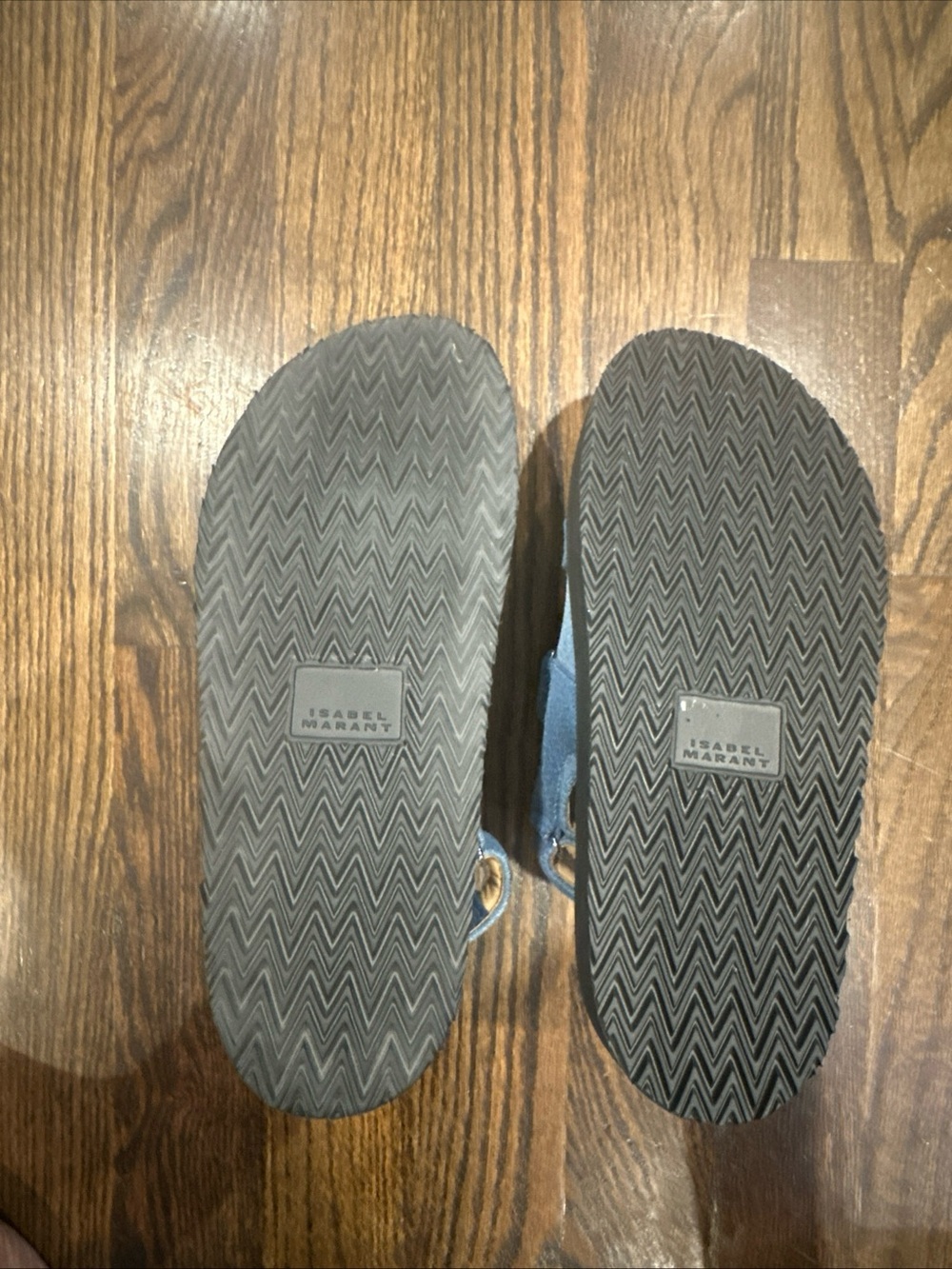 Isabel Marant Light Blue Denim Strap Sandals - Picture 4 of 4